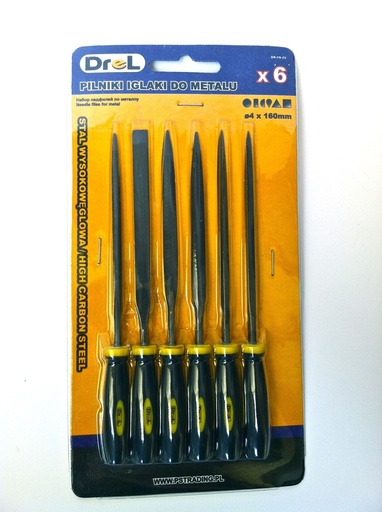 [45-FNZ6] Metal needle rasps 160mm, 6pcs