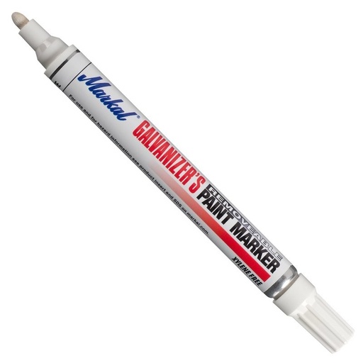 [46-28785] GALVANIZER'S REMOVABLE MARKER, White