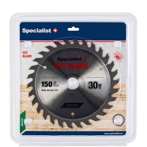 [51/1-15030] SPECIALIST+ griešanas disks, 150 x 30T x 20/16 mm