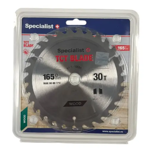 [51/1-16530] SPECIALIST+ griešana disks, 165 x 30T x 20/16 mm