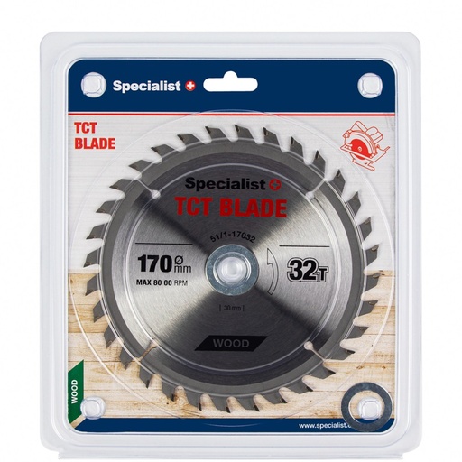 [51/1-17032] SPECIALIST+ griešana disks, 170 x 32T x 30/20/16 mm