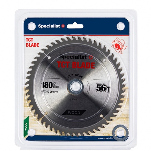 [51/1-18056] SPECIALIST+ TCT blade, 180x56Tx30/20/16 mm