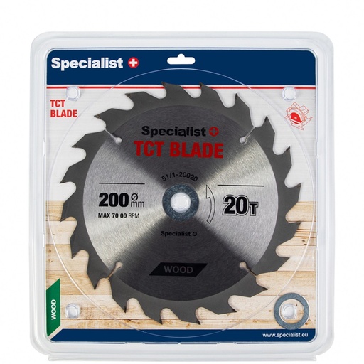 [51/1-20020] SPECIALIST+ griešanas disks, 200 x 20T x 30/20/16 mm