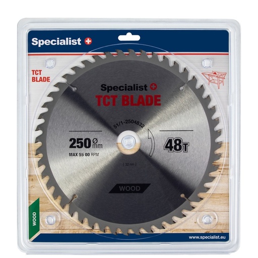 [51/1-2504832] SPECIALIST+ griešanas disks, 250 x 48T x 32 mm