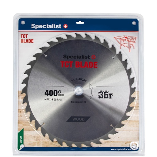 [51/1-40036] SPECIALIST+ griešanas disks, 400 x 36T x 32/30 mm