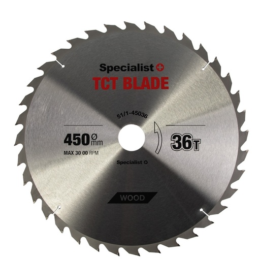 [51/1-45036] SPECIALIST+ TCT blade, 450x36Tx50 mm