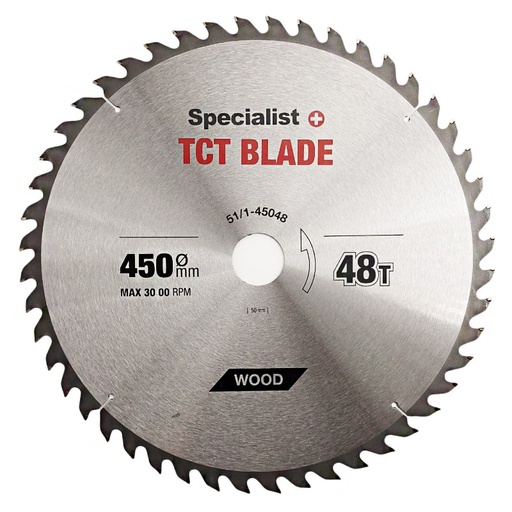 [51/1-45048] SPECIALIST+ TCT blade, 450x48Tx50 mm