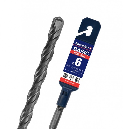 [52/1-06050] SPECIALIST+ SDS+ hammer drill bit BASIC, 6x50/110 mm