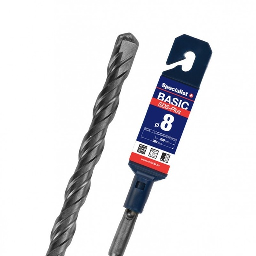 [52/1-08200] SPECIALIST+ SDS+ hammer drill bit BASIC, 8x200/260 mm
