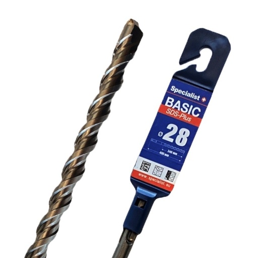 [52/1-28340] SPECIALIST+ SDS+ hammer drill bit BASIC, 28x340/400 mm