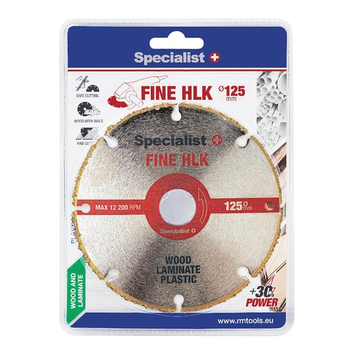 [57-320023] SPECIALIST+ pjovimo diskas FINE HLK, 125 mm
