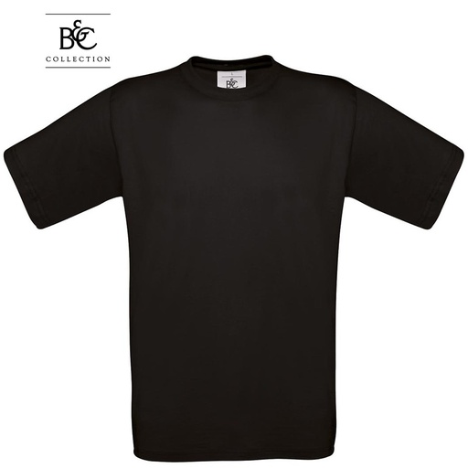 [60/1-001] Marškinėliai B&C EXACT, juoda M