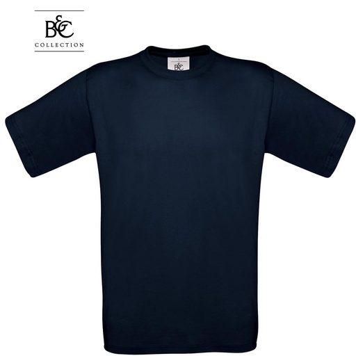 [60/1-007] Marškinėliai B&C EXACT, mėlyna M