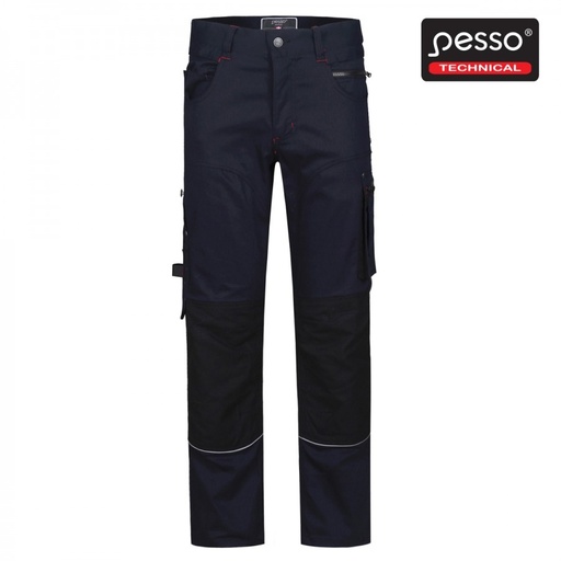 [60/1-014] Workwear Trousers Pesso Twill Stretch 215, navy C52