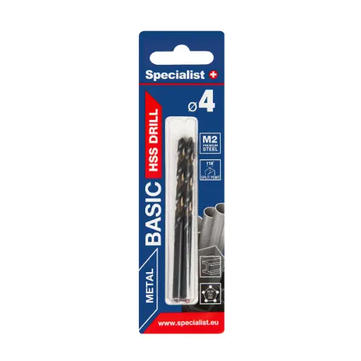 [64-0040] SPECIALIST+ drill bit BASIC, 4.0 mm, 2 pcs