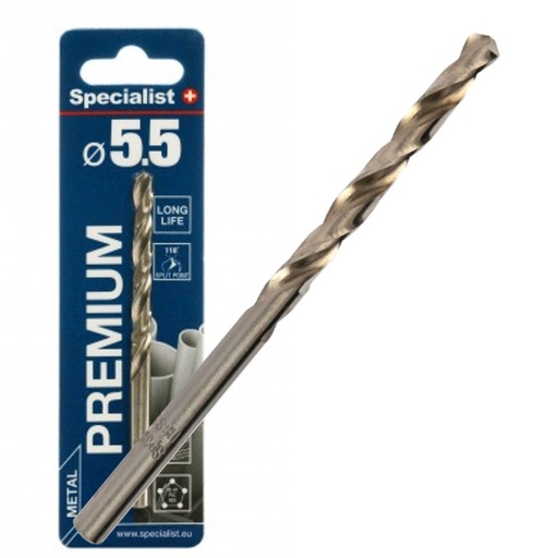 [64-0055] SPECIALIST+ drill bit PREMIUM, 5.5 mm