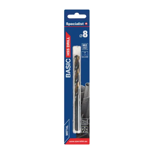 [64-0080] SPECIALIST+ drill bit BASIC, 8.0 mm