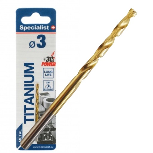 [64/1-0030] SPECIALIST+ drill bit TITAN, 3.0 mm