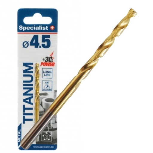 [64/1-0045] SPECIALIST+ drill bit TITAN, 4.5 mm
