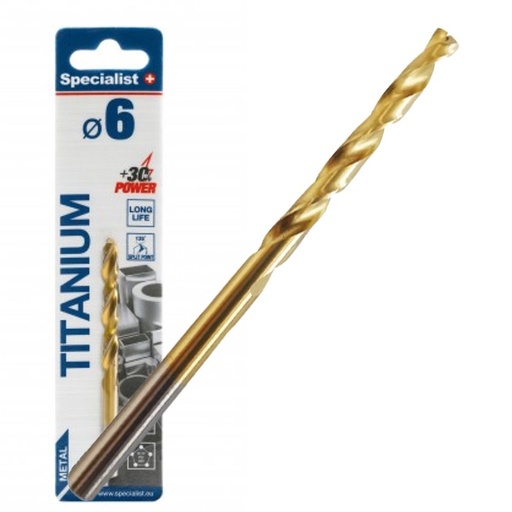 [64/1-0060] SPECIALIST+ drill bit TITAN, 6.0 mm