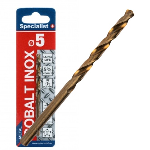 [64/2-0050] SPECIALIST+ metal drill bit COBALT, 5.0 mm