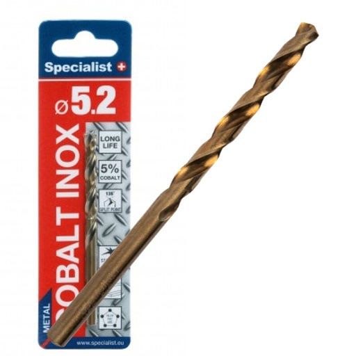 [64/2-0052] SPECIALIST+ metal drill bit COBALT, 5,2 mm