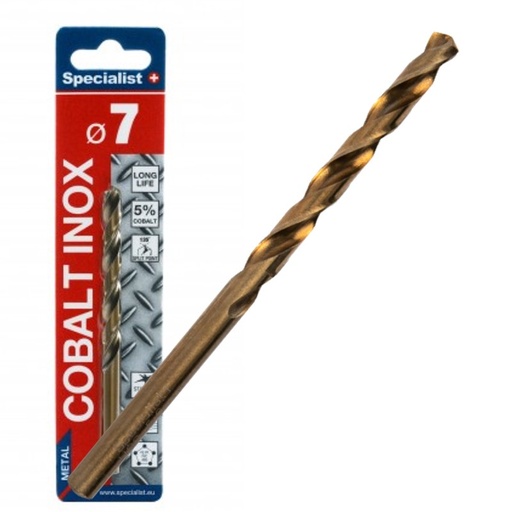 [64/2-0070] SPECIALIST+ metalo grąžtas COBALT, 7 mm