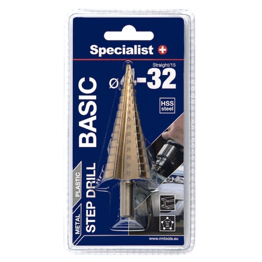[64/7-0432] SPECIALIST+ step drill BASIC, ⌀4-32