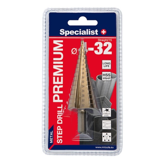 [64/7-1432] SPECIALIST+ step drill PREMIUM, ⌀4-32