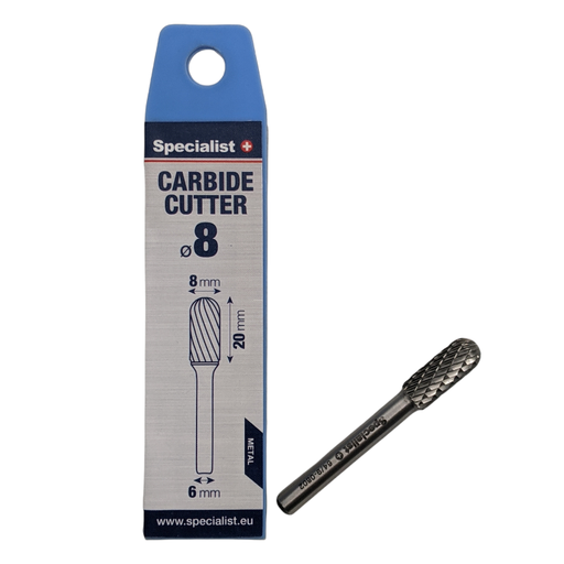 [64/9-0802] SPECIALIST+ carbide rotary burr, WRC 8x20x6 mm