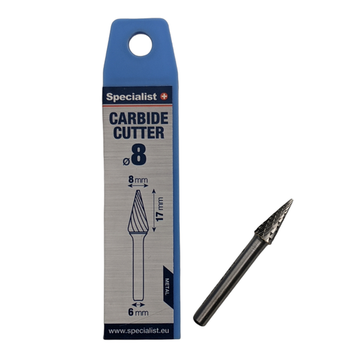 [64/9-0806] SPECIALIST+ kietmetalio freza SKM, 8x17x6 mm