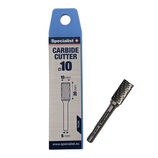 [64/9-1001] SPECIALIST+ carbide rotary burr, ZYAS 10x20x6 mm