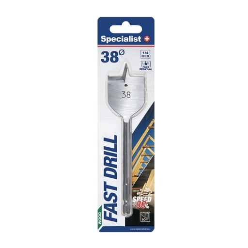 [69/1-380] Specialist+ Flat Bit 38mm
