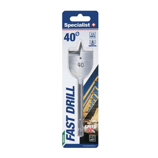 [69/1-400] Specialist+ Flat Bit 40mm