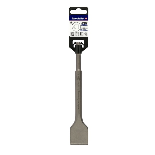 [77-003] SPECIALIST+ SDS+ plakanais kalts PREMIUM, 40 x 200 mm