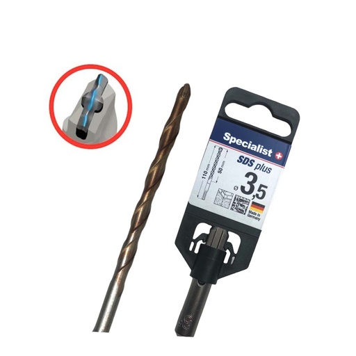 [77-03550] SPECIALIST+ SDS+ hammer drill bit, 3.5x50/110 mm