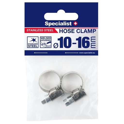 [81-7016] SPECIALIST+ hose clamp, 10-16 mm, 2 pcs