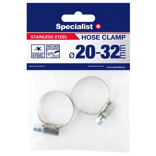 [81-7032] SPECIALIST+ hose clamp, 20-32 mm, 2 pcs