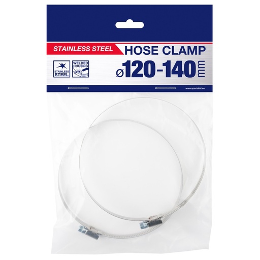 [81-7140] SPECIALIST+ hose clamp, 120-140 mm, 2 pcs