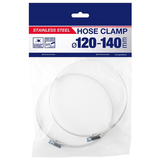 [81-7140] SPECIALIST+ roostevabast terasest klamber, 120-140 mm, 2tk