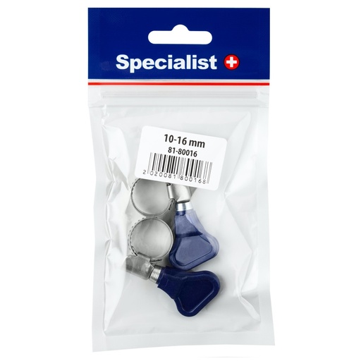 [81-80016] SPECIALIST+ butterfly hose clamp, 10-16 mm, 2 pcs