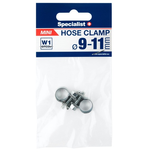 [81/6-0011] Mini hose clamp 9-11 mm 2 pcs