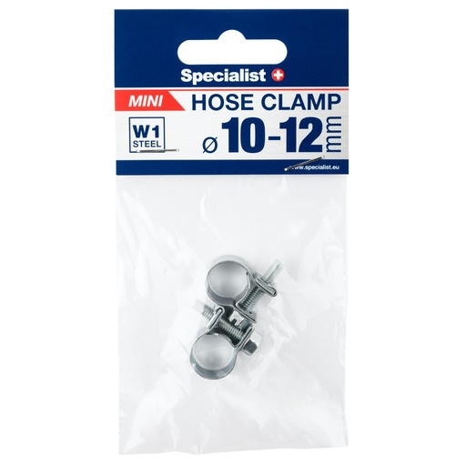 [81/6-0012] Mini hose clamp 10-12 mm 2 pcs