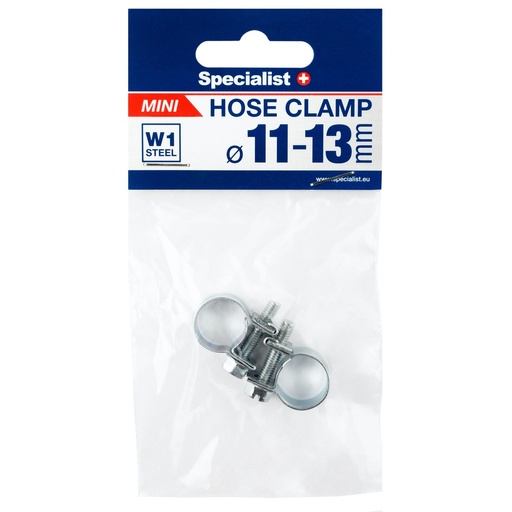 [81/6-0013] Mini hose clamp 11-13 mm 2 pcs