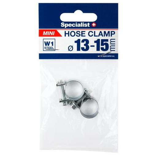 [81/6-0015] Mini hose clamp 13-15 mm 2 pcs
