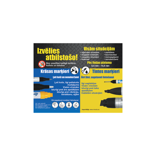 [86-009502] Reklāma marķieru stendam LV