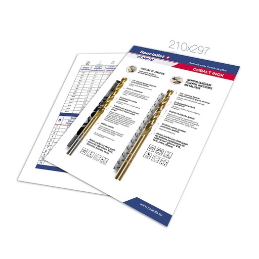 [86-0700] Leaflet with metal drill bits EE