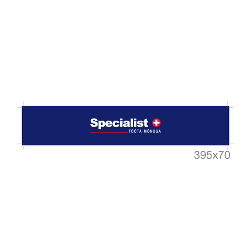 [86-0830EE] Specialist+ logo ir šūkis EE