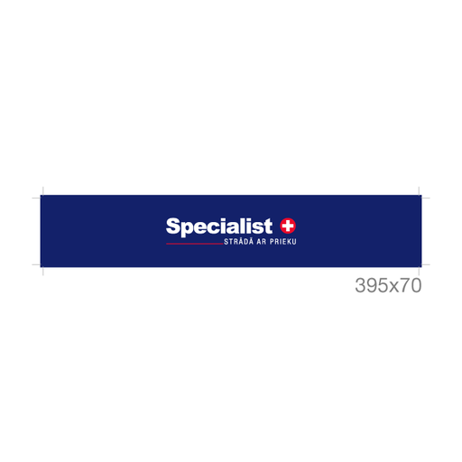 [86-0830LV] Specialist+ logo ir šūkis LV