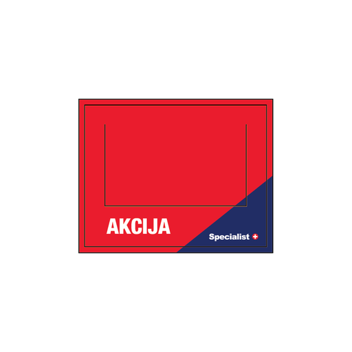 [86-0860] Specialist+ kortelė „Akcija“ 90x70 mm